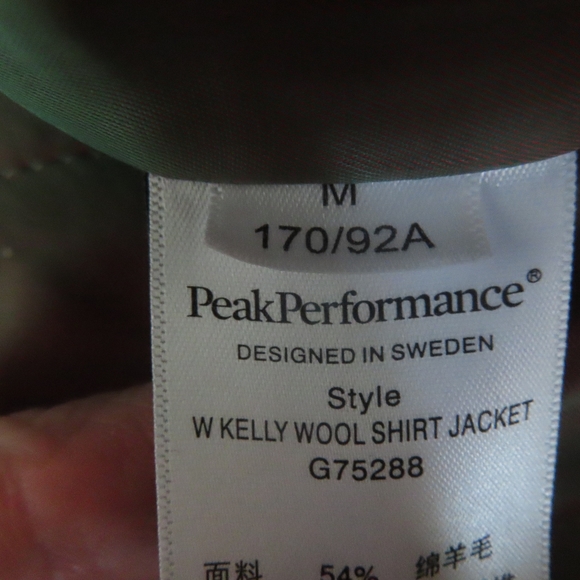 Peak Performance KELLY WOOL SHIRT JACKET WOMEN M - Picture 6 of 8